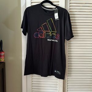 NWT Black Adidas NYC tshirt